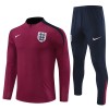 Angleterre Sweat d'Entraînement Quarter-Zip 2024-25 Rouge Pour Enfant